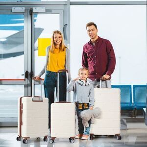 3 Piece Hardshell Luggage Set Expandable (20''/24''/28''), Suitcase Set wit